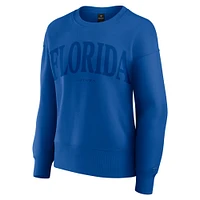 Women's Fanatics Royal Florida Gators Supersoft Flow Fleece Pullover Sweatshirt
