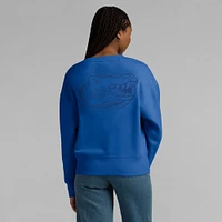 Women's Fanatics Royal Florida Gators Supersoft Flow Fleece Pullover Sweatshirt