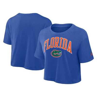 T-shirt court Jordan Brand Royal Florida Gators Athletic Prep Arch Performance pour femme