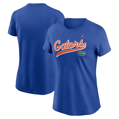 T-shirt Jordan Brand Royal Florida Gators pour femme avec inscription locale