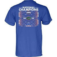 Youth Blue 84 Royal Florida Gators 2025 NCAA Men's Basketball National Champions Bracket T-Shirt