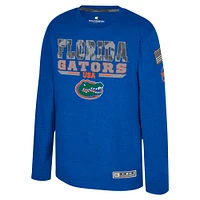 Youth Colosseum Heather Royal Florida Gators OHT Military Appreciation Oorah Long Sleeve T-Shirt