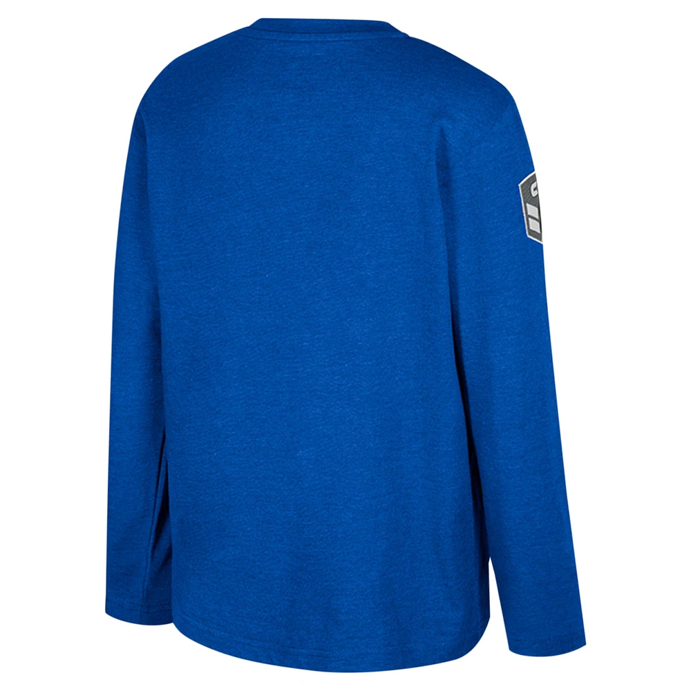 Youth Colosseum Heather Royal Florida Gators OHT Military Appreciation Oorah Long Sleeve T-Shirt