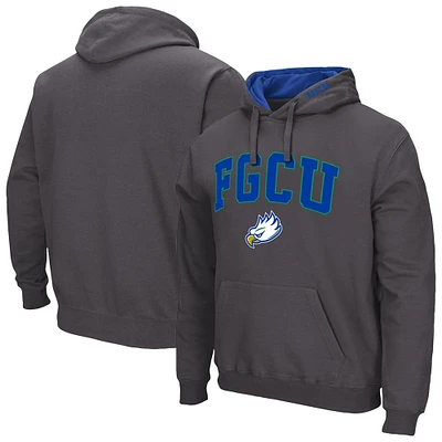 Sweat à capuche Colosseum Charcoal Florida Gulf Coast Eagles Arch & Logo 3.0 pour hommes
