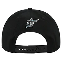 Men's '47 Black Florida Marlins Cooperstown Collection Wax Pack Premier Hitch Adjustable Hat