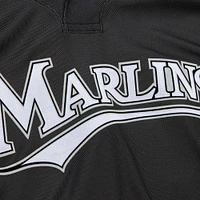 Maillot d'entraînement au bâton Mitchell & Ness Dontrelle Willis noir Florida Marlins Cooperstown Collection 2007 pour hommes