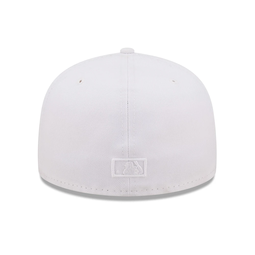 Men's New Era Miami Marlins White on 59FIFTY Fitted Hat