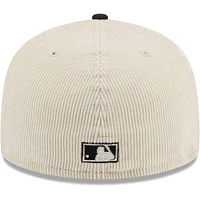 Men's New Era White Florida Marlins Cooperstown Collection Corduroy Classic 59FIFTY Fitted Hat