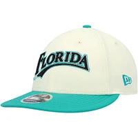 Men's New Era x Felt Cream Florida Marlins Low Profile 9FIFTY Snapback Hat