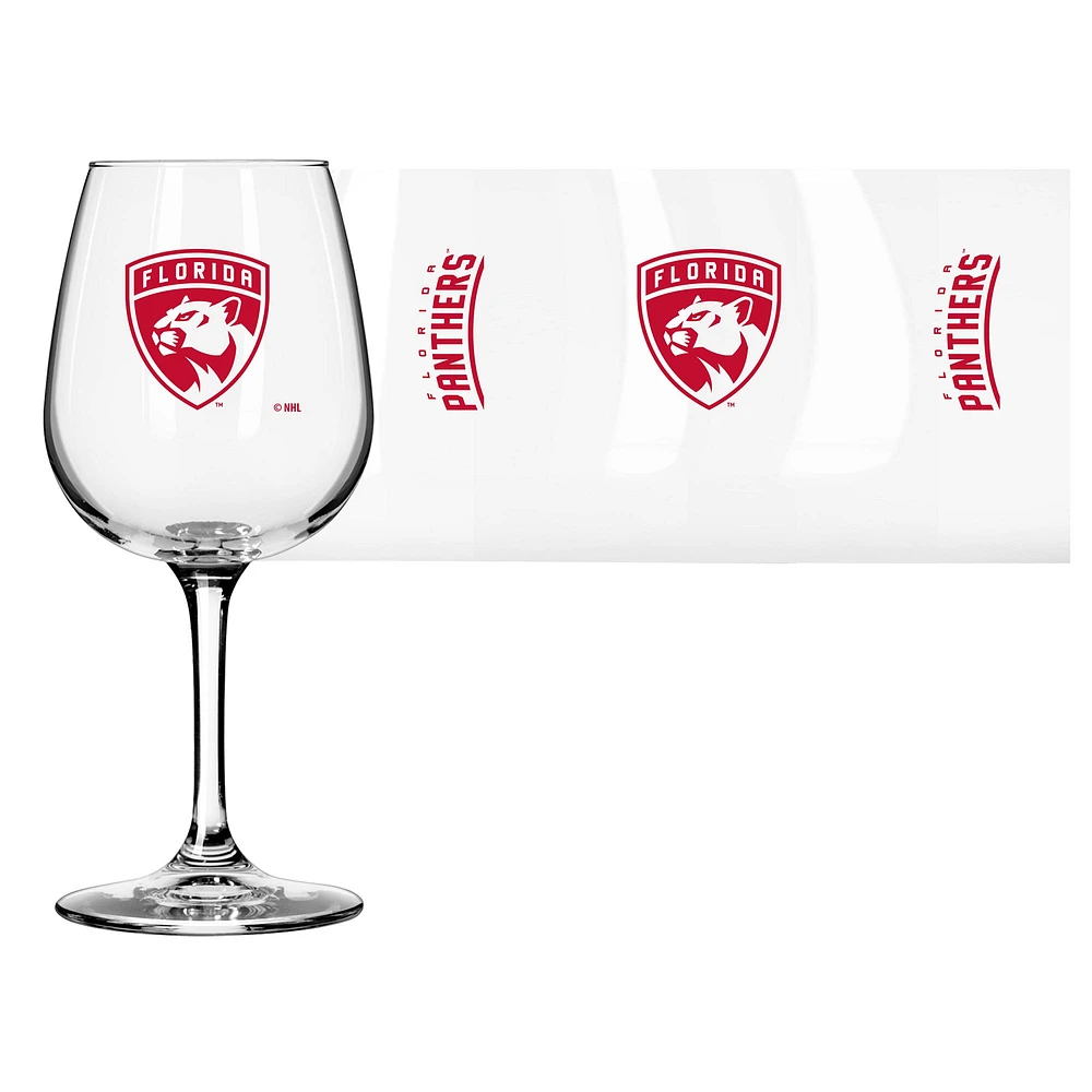 Florida Panthers Logo 12oz. Stemmed Wine Glass