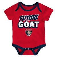 Infant  Florida Panthers Loyal Buddies Three-Pack Bodysuit Set
