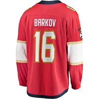 Men's Fanatics Aleksander Barkov Red Florida Panthers Home 2024 Stanley Cup Champions Breakaway Player Jersey