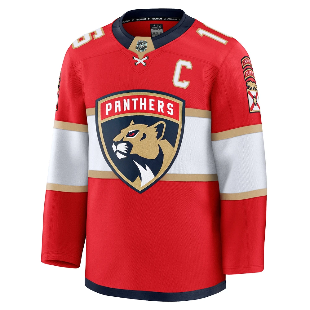 Men's Fanatics Aleksander Barkov Red Florida Panthers Home Premium Jersey