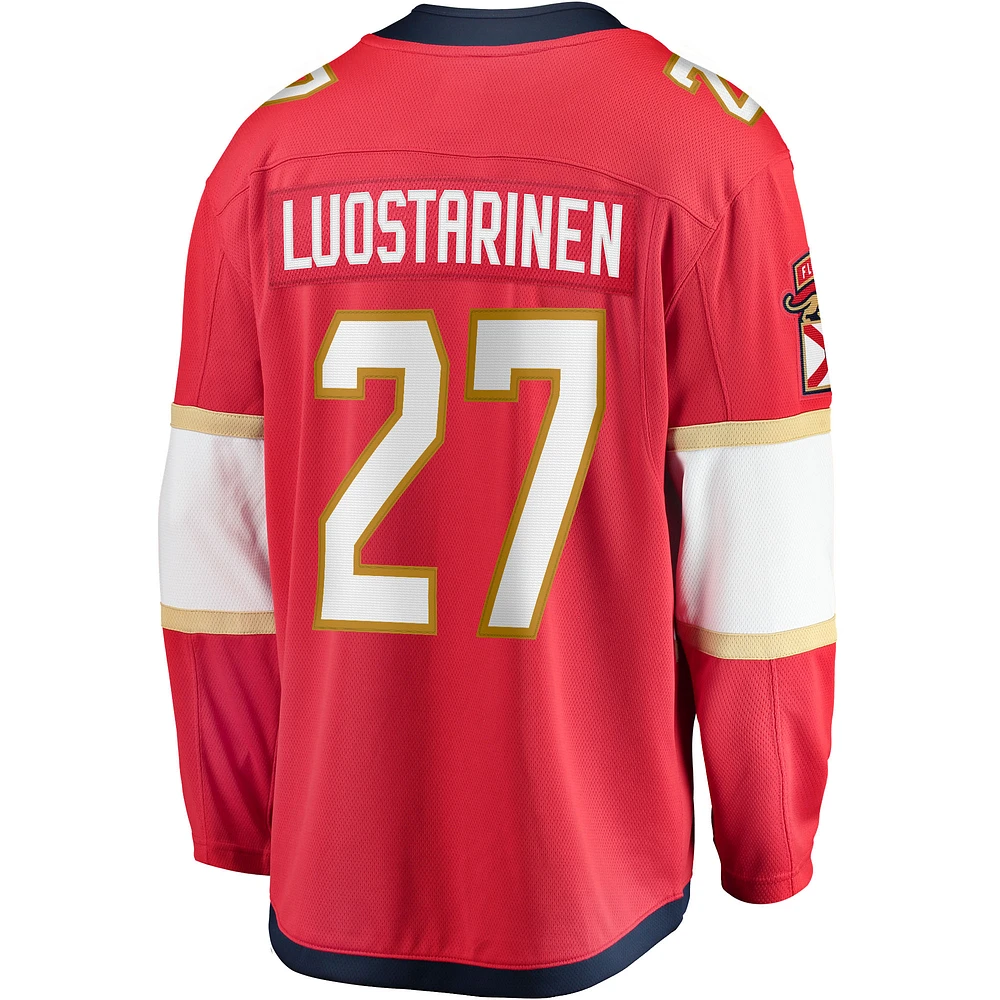 Men's Fanatics Eetu Luostarinen Red Florida Panthers Home Breakaway Player Jersey