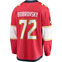 Maillot de joueur échappé des Panthers la Floride rouge Sergei Bobrovsky Fanatics pour hommes