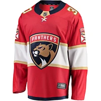 Men's Fanatics Spencer Knight Red Florida Panthers Home Breakaway Replica Jersey