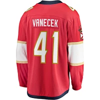 Men's Fanatics Vitek Vanecek Red Florida Panthers Home Breakaway Jersey