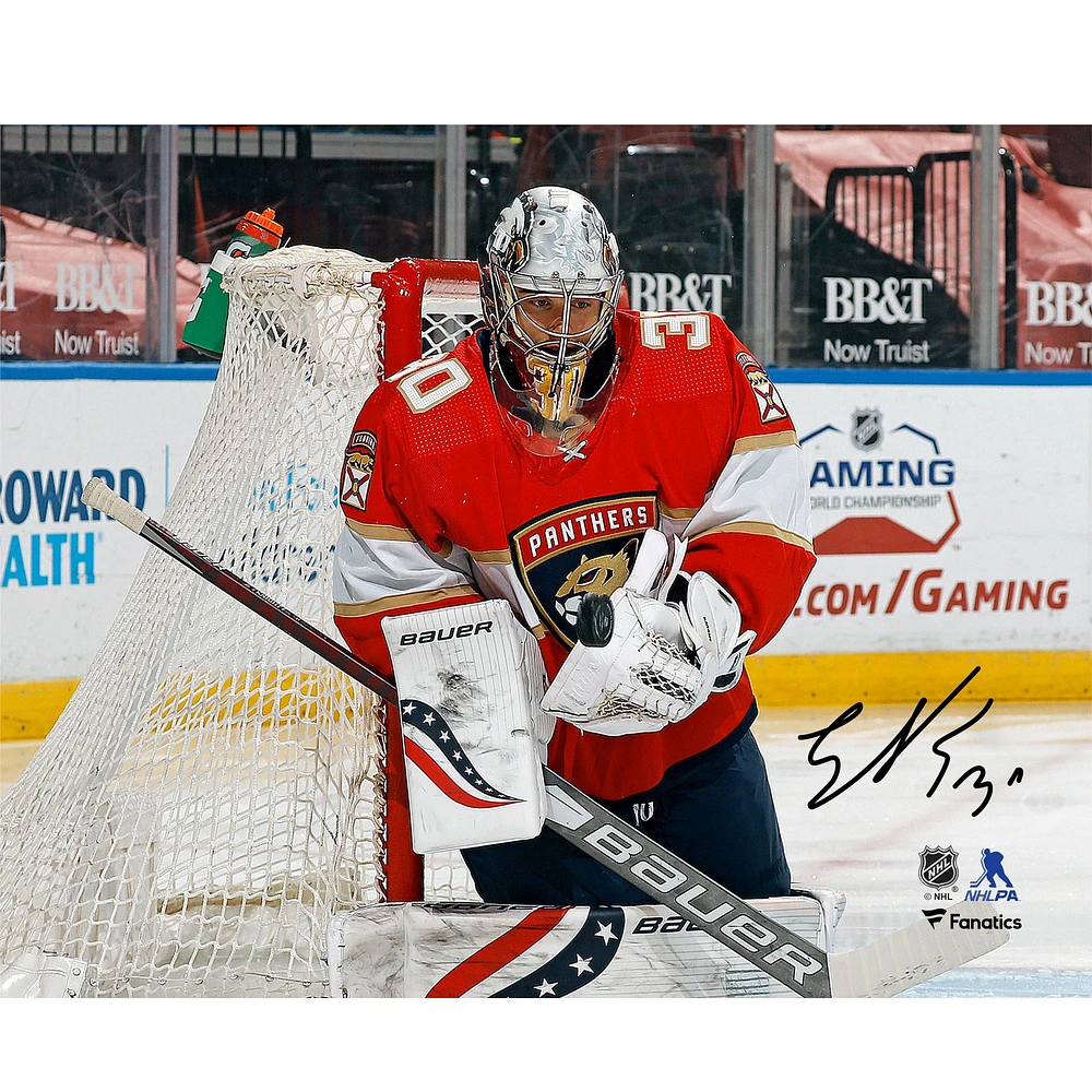 Spencer Knight Florida Panthers Autographed 8" x 10" NHL Debut Photograph