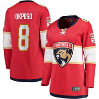 Women's Fanatics Kyle Okposo Red Florida Panthers Home Breakaway Player Jersey