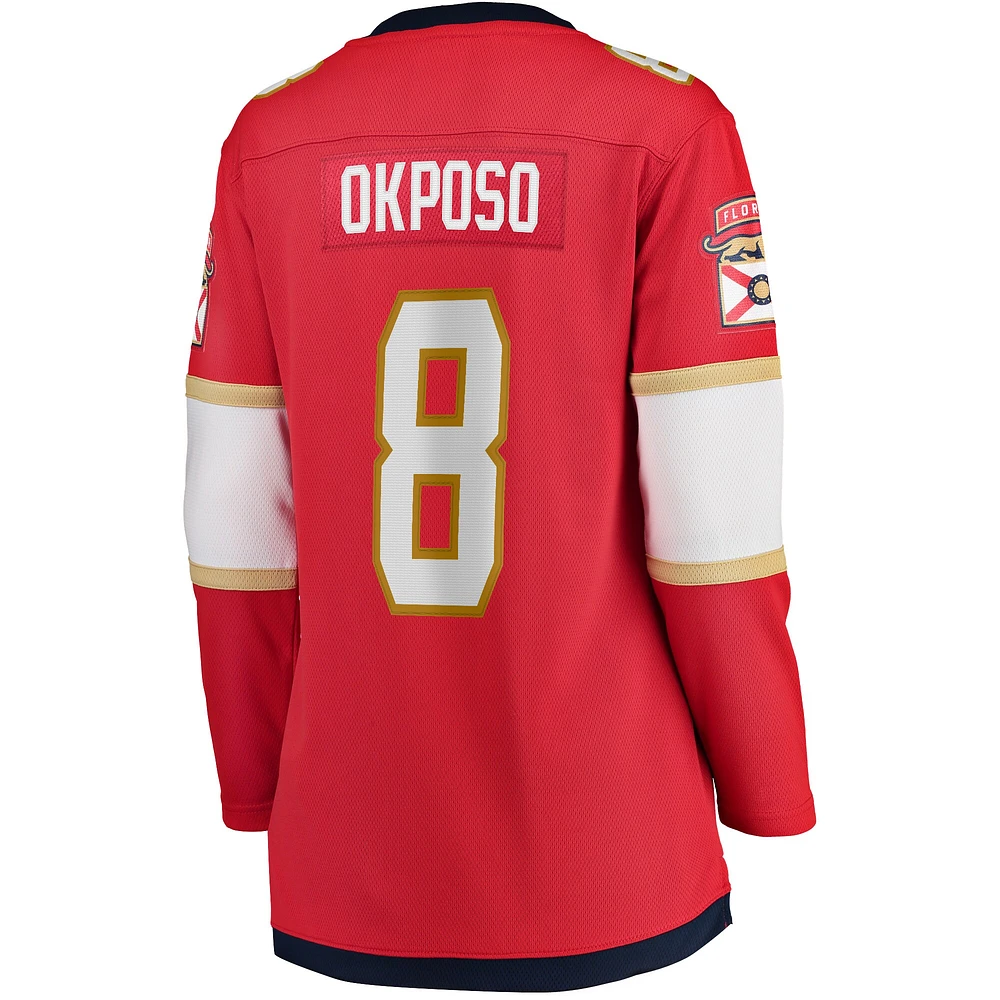 Women's Fanatics Kyle Okposo Red Florida Panthers Home Breakaway Player Jersey