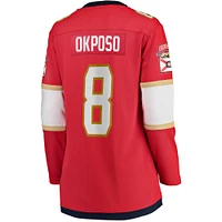 Women's Fanatics Kyle Okposo Red Florida Panthers Home Breakaway Player Jersey