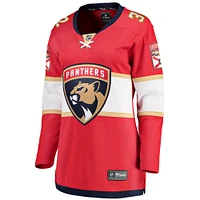 Women's Fanatics Lucas Carlsson Red Florida Panthers Home Breakaway Player Jersey