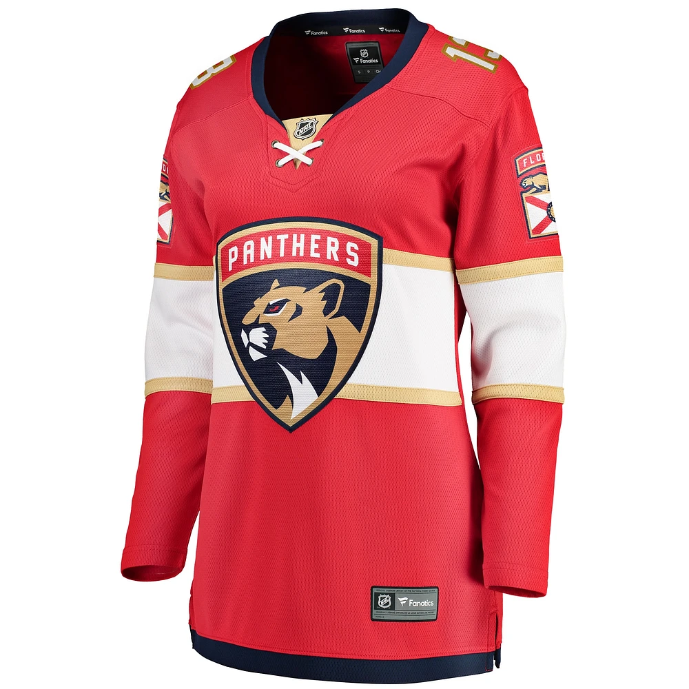 Maillot de joueur échappé des Panthers la Floride Sam Reinhart Fanatics pour femmes, rouge