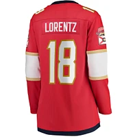 Women's Fanatics Steven Lorentz Red Florida Panthers Home Breakaway Player Jersey