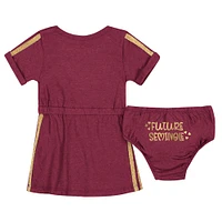 Girls Newborn & Infant Colosseum Garnet Florida State Seminoles Xur Dress and Bloomer Set