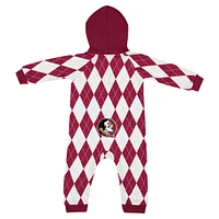 Infant Colosseum Garnet Florida State Seminoles The Dealio Hoodie Romper