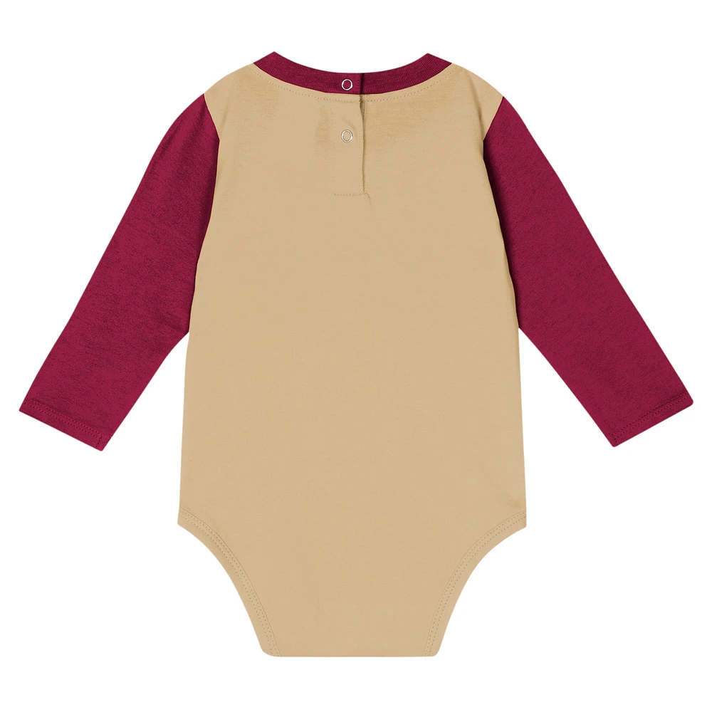 Infant Garnet Florida State Seminoles Double Up Long Sleeve Bodysuit & Pant Set