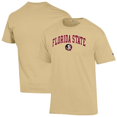 T-shirt à logo arqué Champion Vegas Gold Florida State Seminoles pour homme