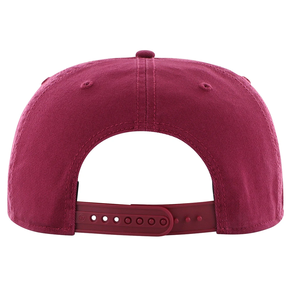 Men's '47 Garnet Florida State Seminoles Coastline Captain Snapback Hat