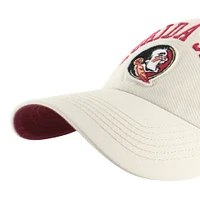 Men's '47 Khaki Florida State Seminoles Clubhouse Faber Clean Up Adjustable Hat