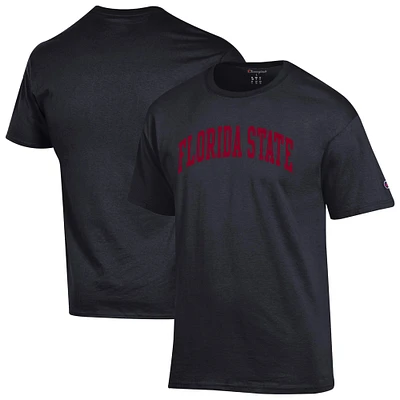 T-shirt noir basique Arch pour homme, champion des Florida State Seminoles