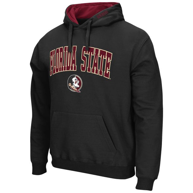 Sweat à capuche noir Colosseum Florida State Seminoles Arch & Logo 3.0 pour hommes