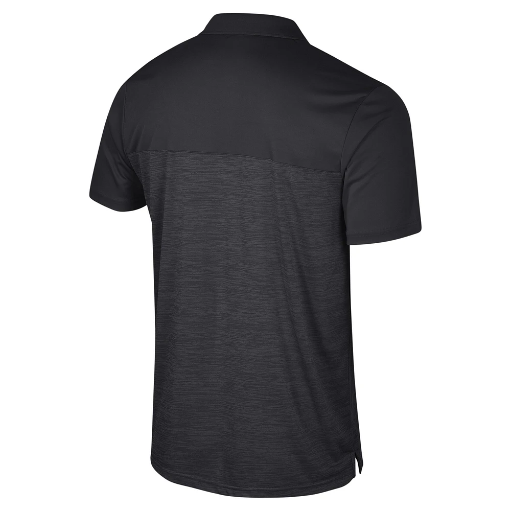 Men's Colosseum Black Florida State Seminoles Big & Tall Langmore Polo