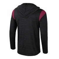 Men's Colosseum Black Florida State Seminoles Dozer Half-Zip Windshirt