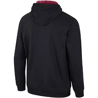Men's Colosseum Black Florida State Seminoles Half-Zip Hoodie