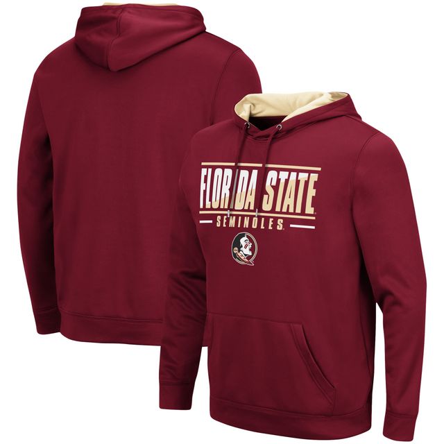 Sweat à capuche Colosseum Garnet Florida State Seminoles Slash Stack 2.0 pour homme