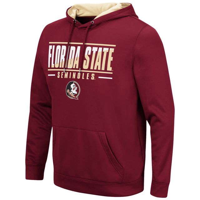 Sweat à capuche Colosseum Garnet Florida State Seminoles Slash Stack 2.0 pour homme