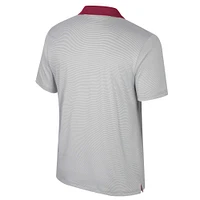 Men's Colosseum Gray Florida State Seminoles Big & Tall Tuck Striped Polo