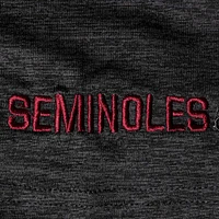 Polo pour homme Colosseum Heather noir chiné Florida State Seminoles Down Swing