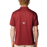Men's Columbia Garnet Florida State Seminoles PFG Tamiami Omni-Shade Polo