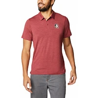 Men's Columbia Garnet Florida State Seminoles Tech Trail Omni-Shade Polo
