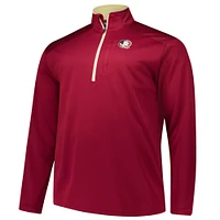 Men's Fanatics Garnet Florida State Seminoles Big & Tall Defender Quarter-Zip Top