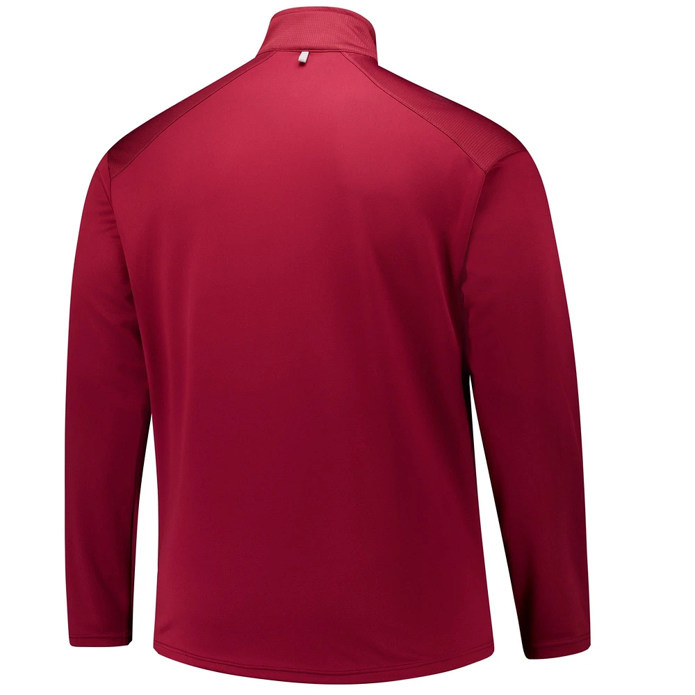 Men's Fanatics Garnet Florida State Seminoles Big & Tall Defender Quarter-Zip Top