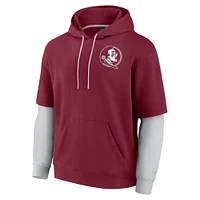 Men's Fanatics Garnet Florida State Seminoles Sleek Pullover Hoodie