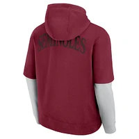 Men's Fanatics Garnet Florida State Seminoles Sleek Pullover Hoodie