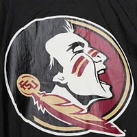 Men's Mitchell & Ness Black Florida State Seminoles Team 3.0 Anorak Half-Zip Hoodie